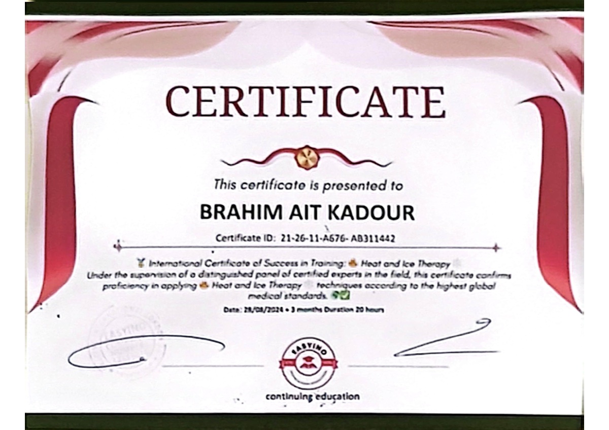Certificat EASYINO Chaleur & Froid 2024